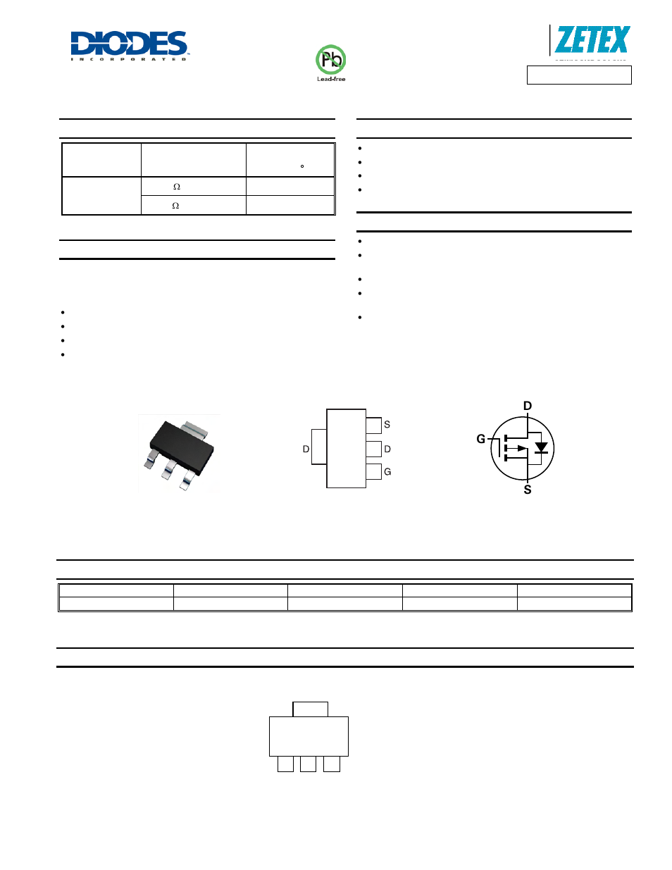 Diodes ZXMP10A17G User Manual | 8 pages