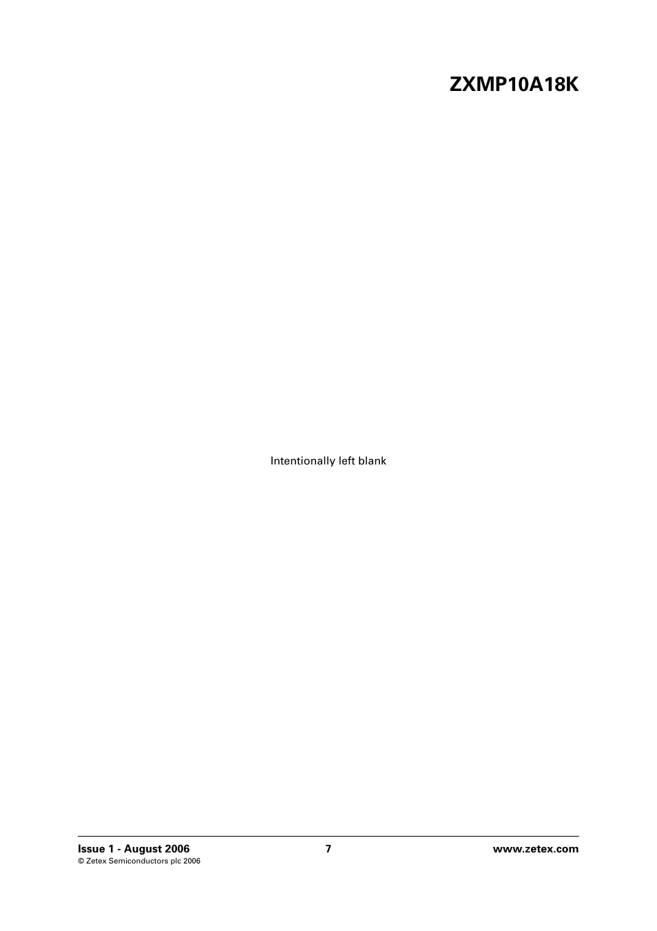 Zxmp10a18k | Diodes ZXMP10A18K User Manual | Page 7 / 8