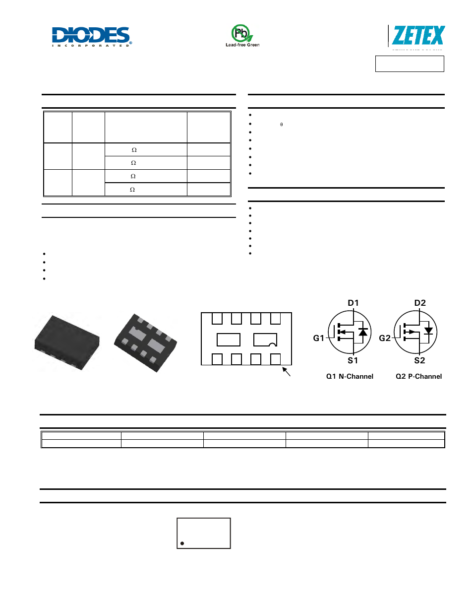 Diodes ZXMC3AMC User Manual | 11 pages