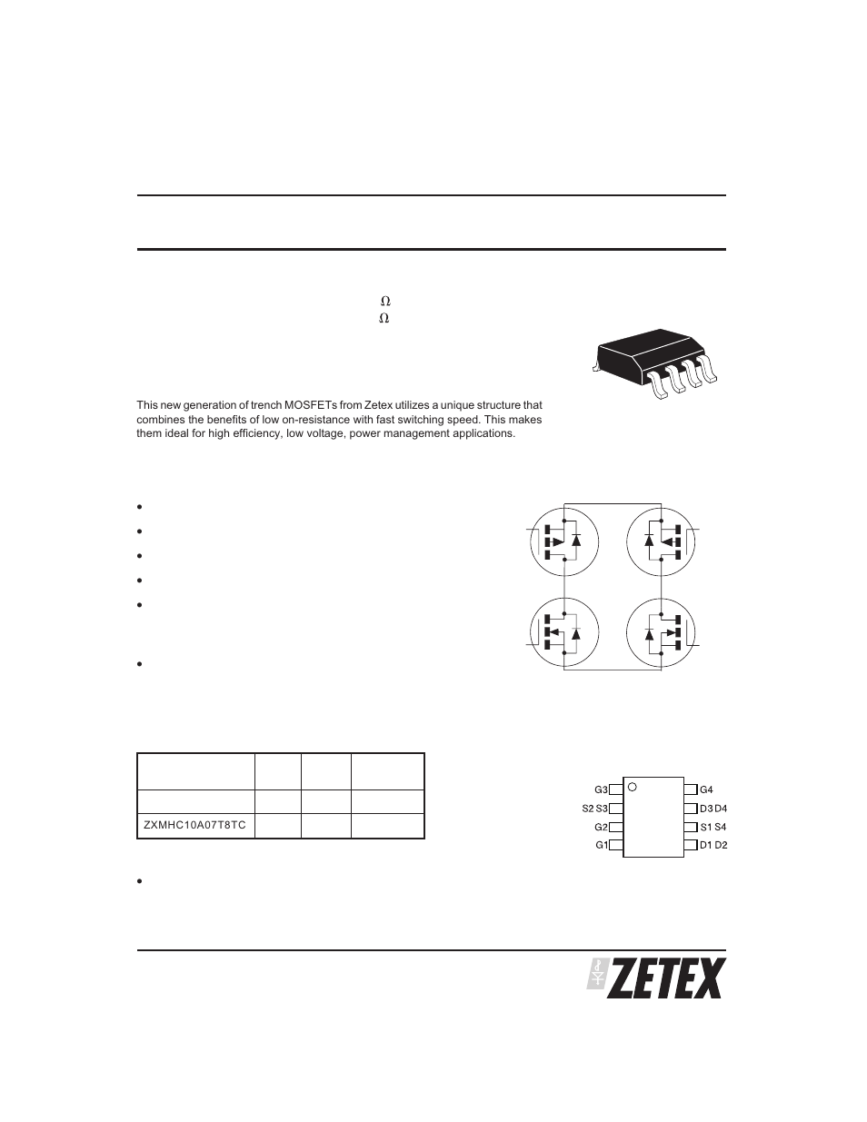Diodes ZXMHC10A07T8 User Manual | 10 pages