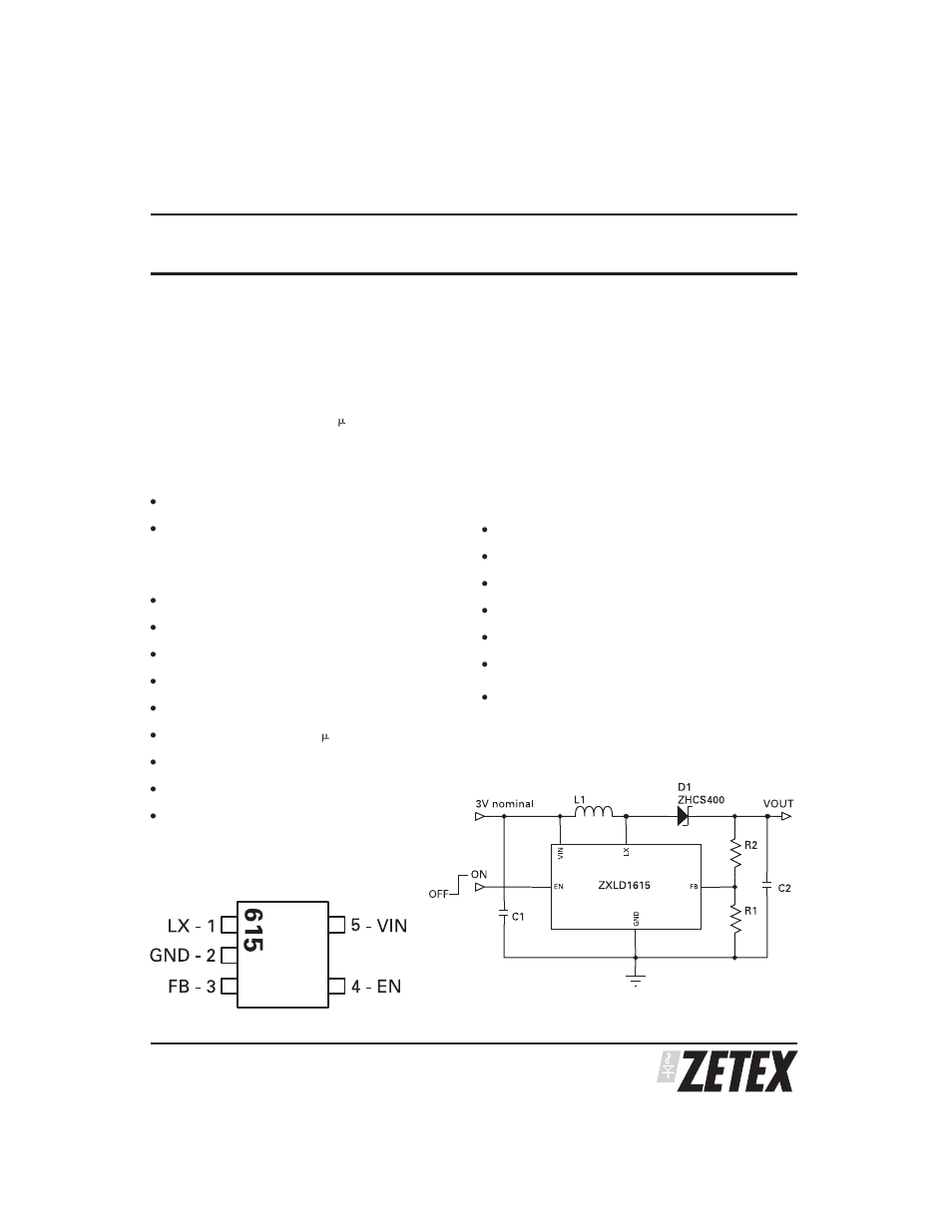 Diodes ZXLD1615 User Manual | 12 pages