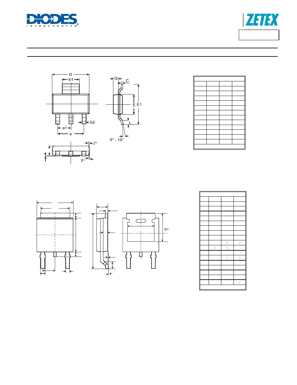 Zldo1117, Package outline dimensions | Diodes ZLDO1117 User Manual | Page 12 / 14