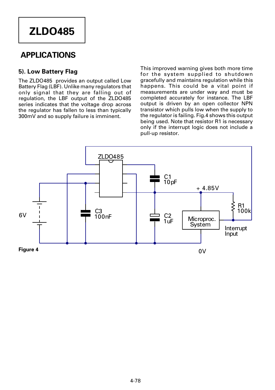 Zldo485, Applications | Diodes ZLDO485 User Manual | Page 8 / 9