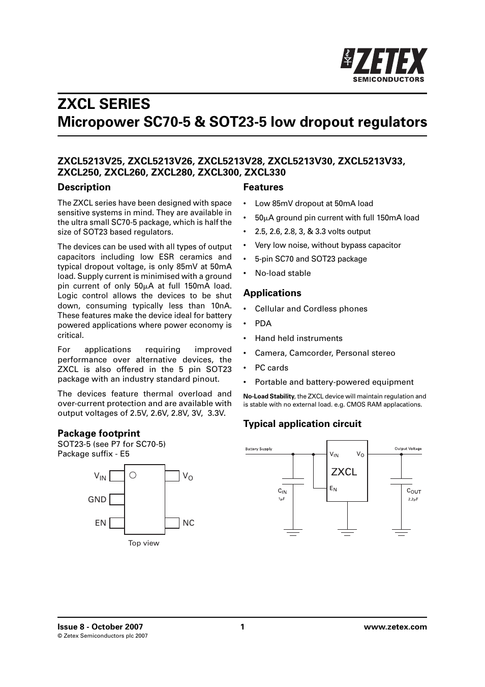 Diodes ZXCL SERIES User Manual | 14 pages