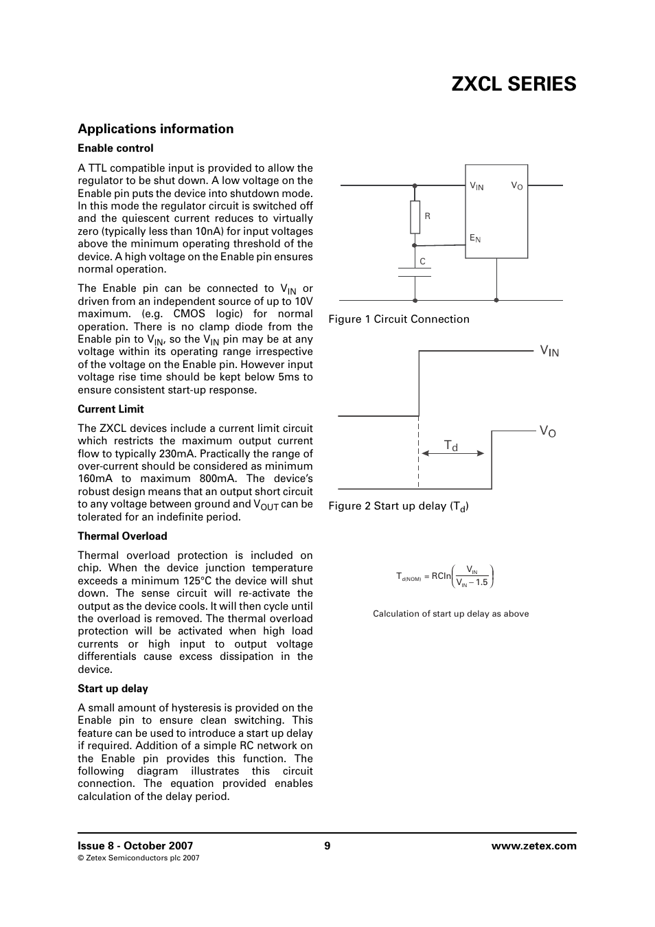 Applications information, Zxcl series | Diodes ZXCL SERIES User Manual | Page 9 / 14