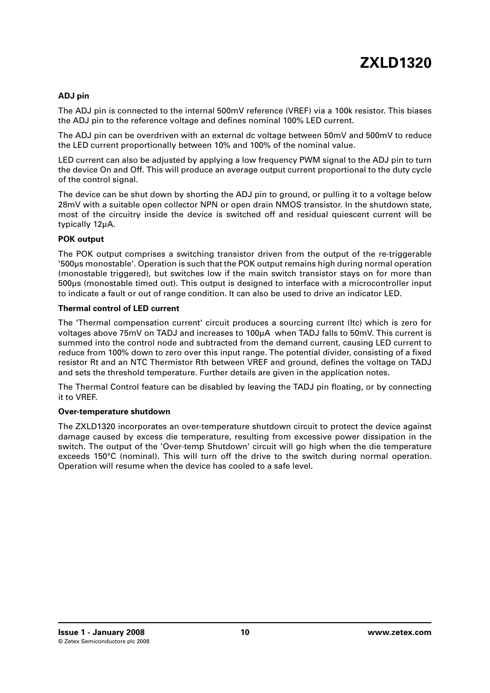 Zxld1320 | Diodes ZXLD1320 User Manual | Page 10 / 18