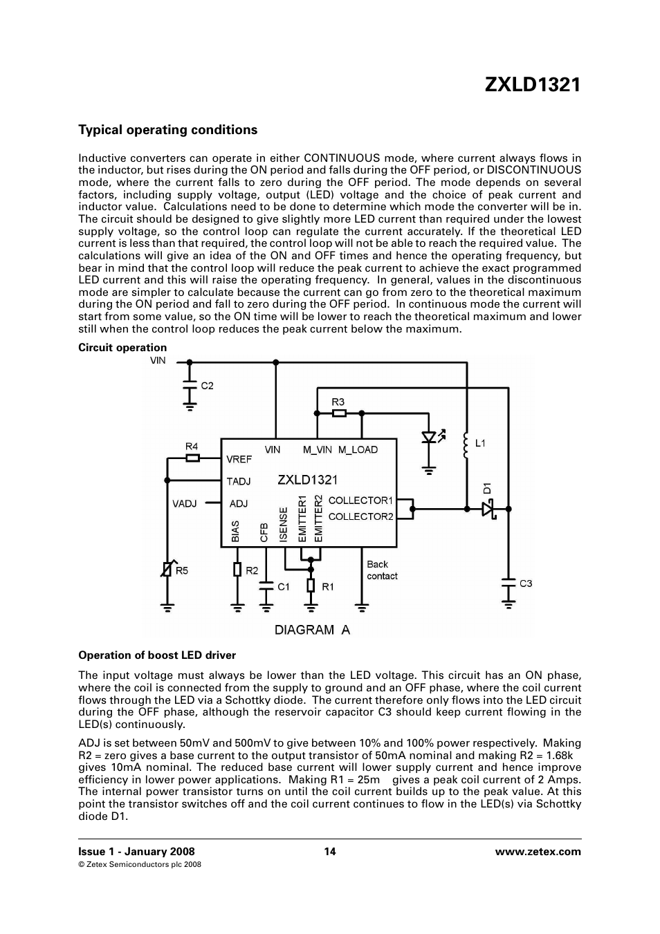 Zxld1321 | Diodes ZXLD1321 User Manual | Page 14 / 20