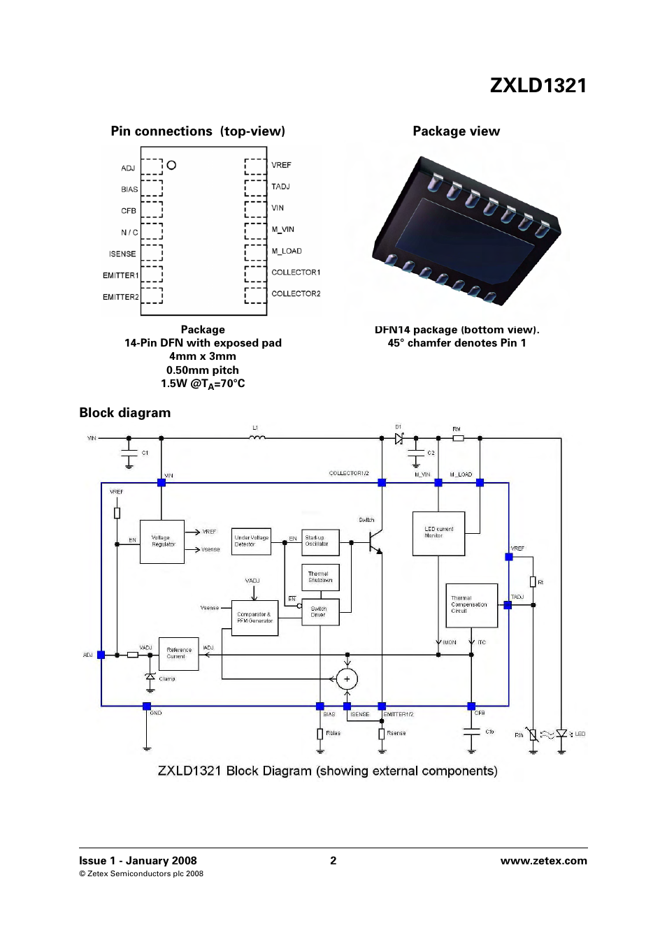 Zxld1321 | Diodes ZXLD1321 User Manual | Page 2 / 20