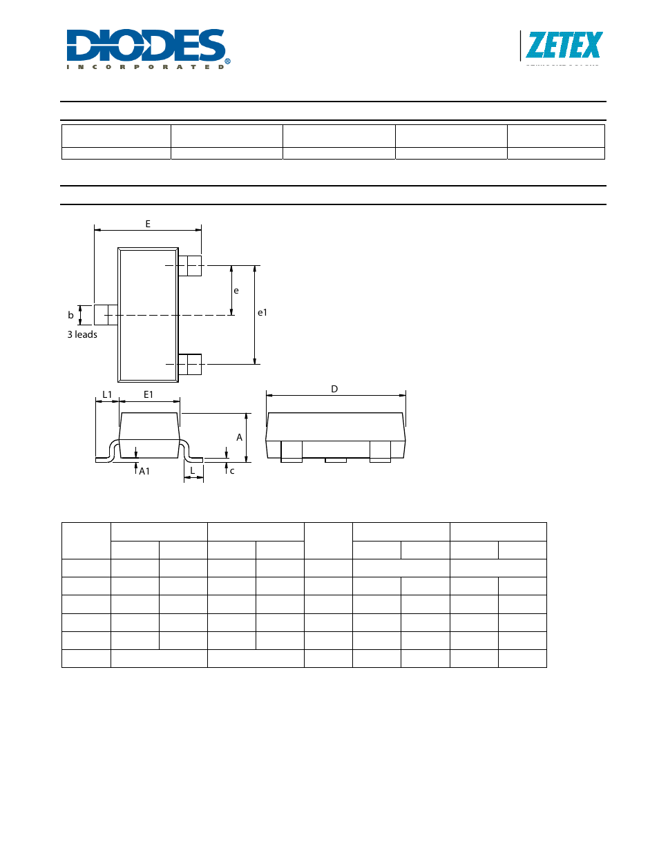 Zxld381, Ordering information, Package outline dimensions | Diodes ZXLD381 User Manual | Page 8 / 9