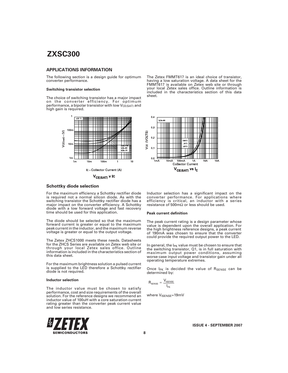 Zxsc300 | Diodes ZXSC300 User Manual | Page 8 / 12