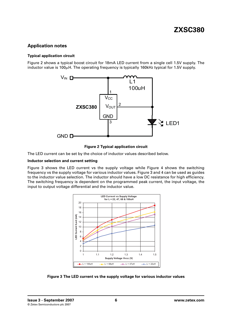 Application notes, Zxsc380, Gnd v | Diodes ZXSC380 User Manual | Page 6 / 10