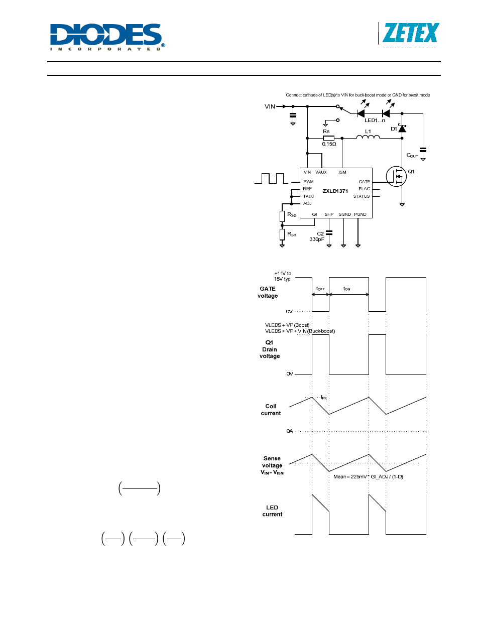 Zxld1371, Applications information | Diodes ZXLD1371 User Manual | Page 21 / 42