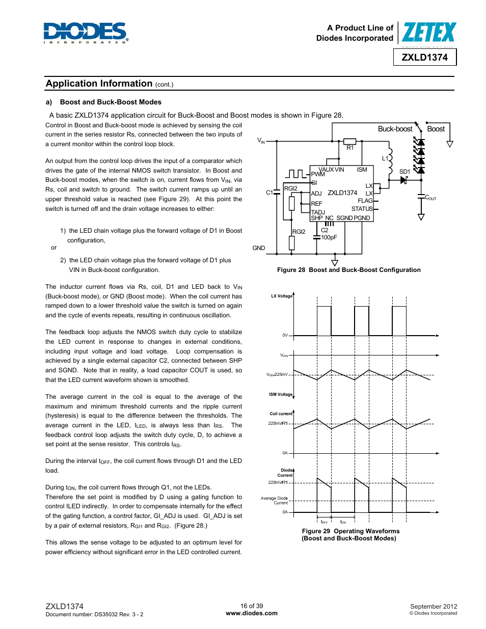 Zxld1374, Application information | Diodes ZXLD1374 User Manual | Page 16 / 39