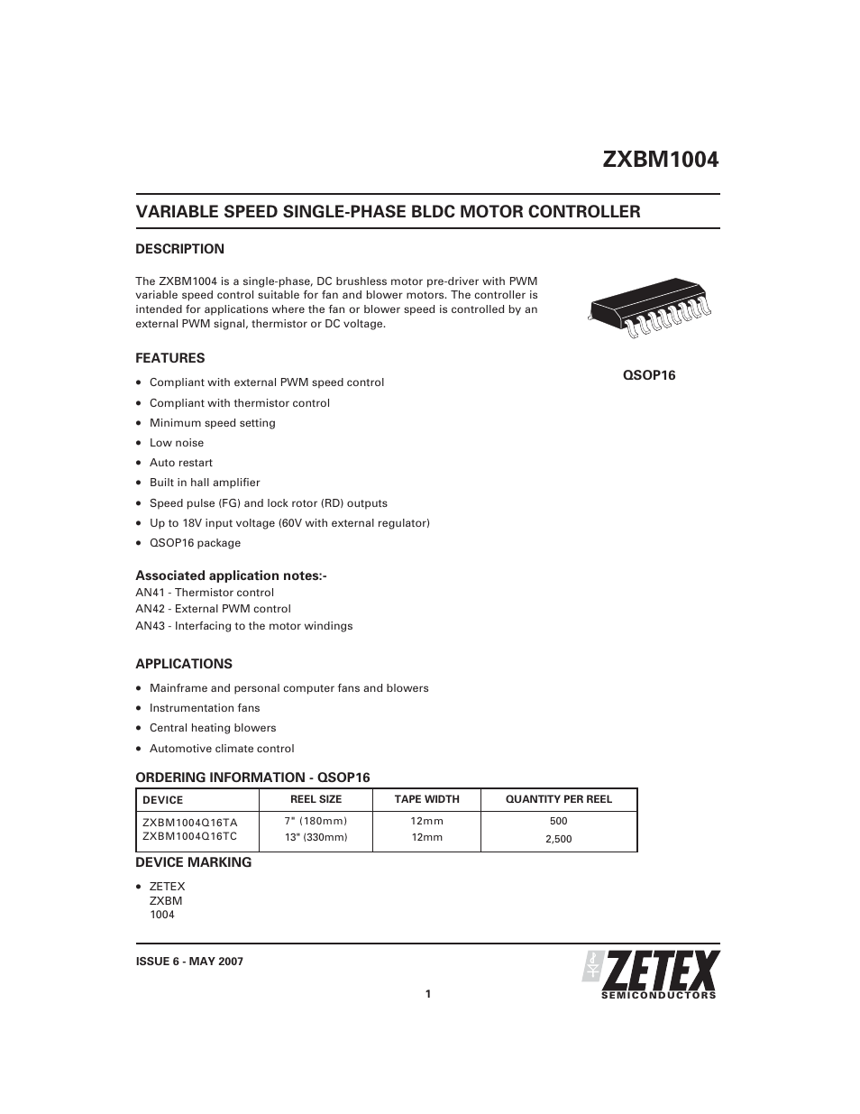 Diodes ZXBM1004 User Manual | 12 pages