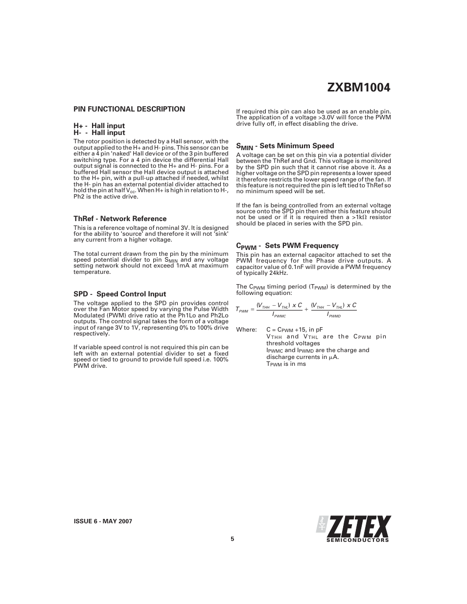 Zxbm1004 | Diodes ZXBM1004 User Manual | Page 5 / 12