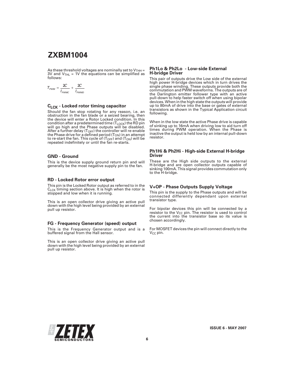Zxbm1004 | Diodes ZXBM1004 User Manual | Page 6 / 12