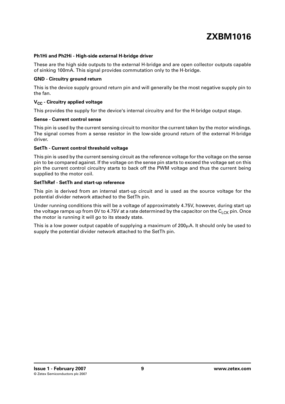 Zxbm1016 | Diodes ZXBM1016 User Manual | Page 9 / 12