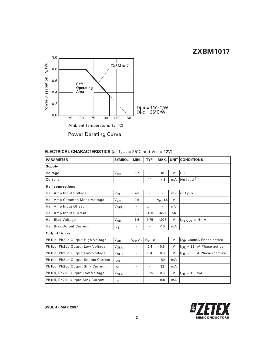Zxbm1017 | Diodes ZXBM1017 User Manual | Page 3 / 10