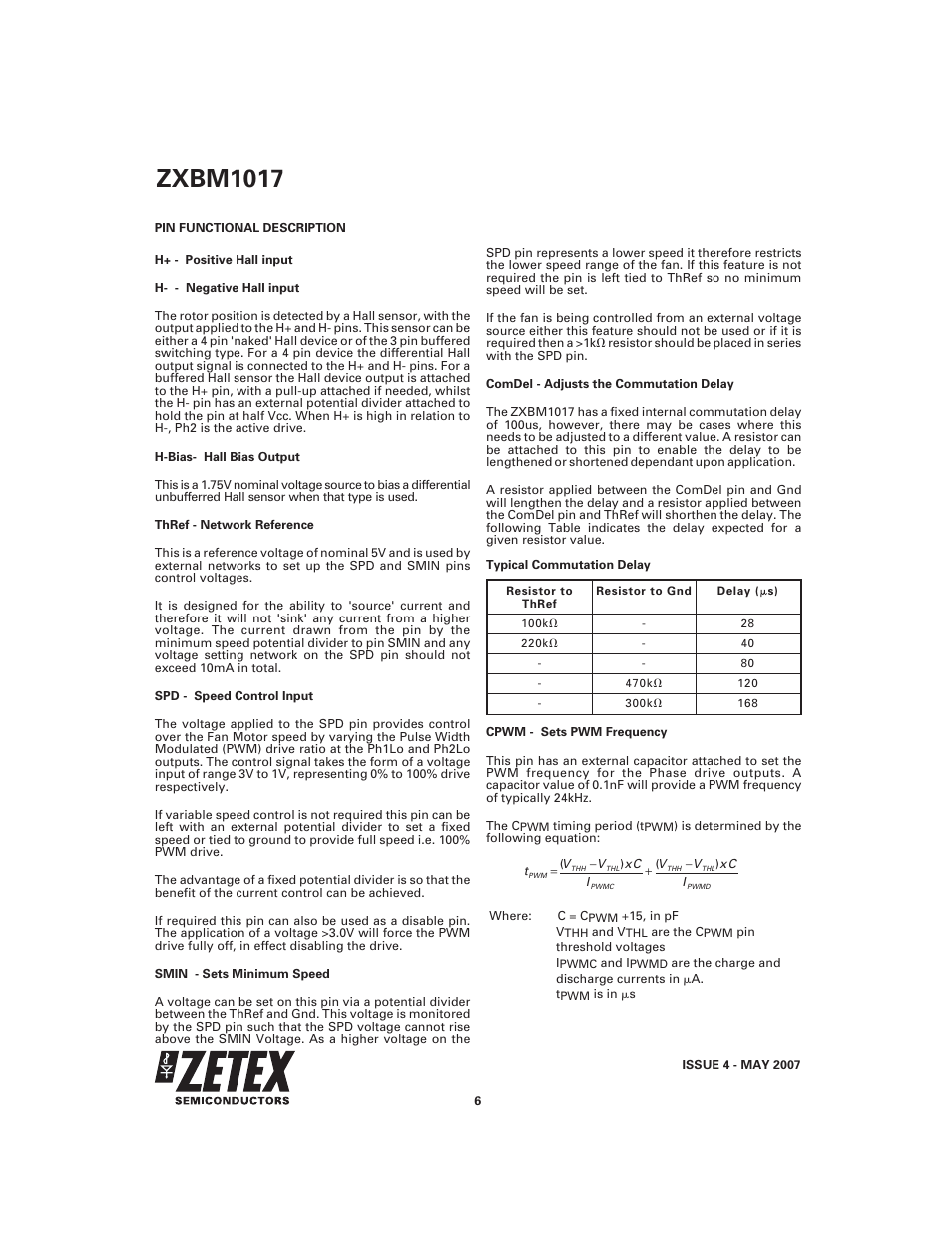 Zxbm1017 | Diodes ZXBM1017 User Manual | Page 6 / 10
