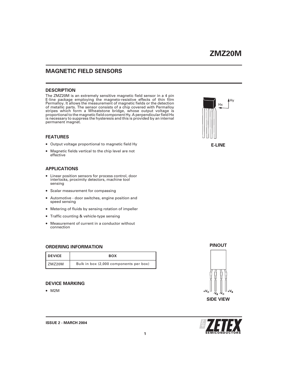 Diodes ZMZ20M User Manual | 4 pages