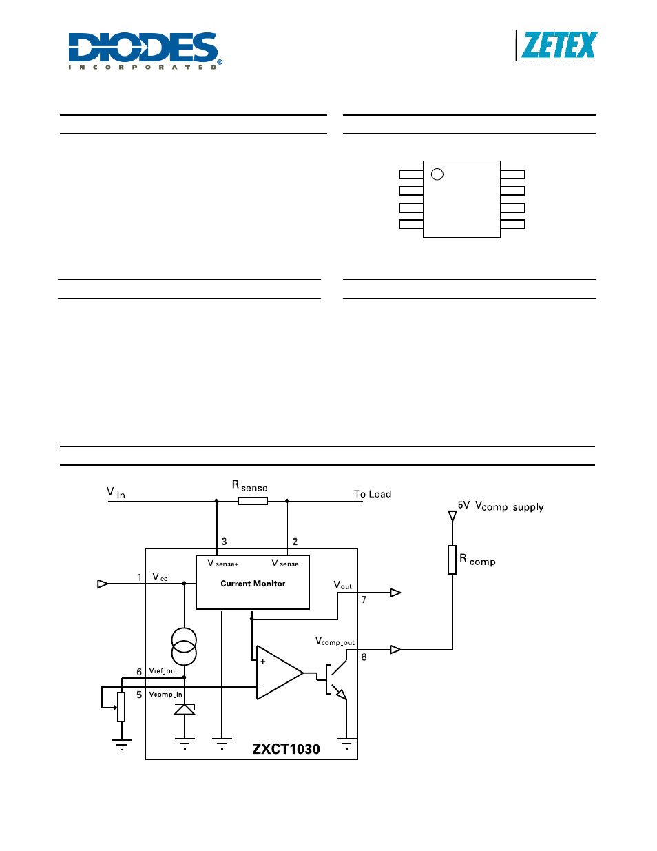 Diodes ZXCT1030 User Manual | 7 pages