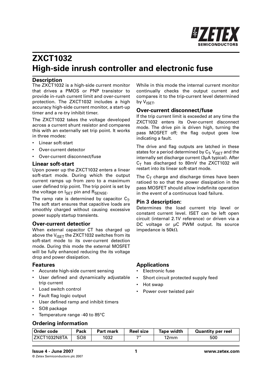 Diodes ZXCT1032 User Manual | 10 pages