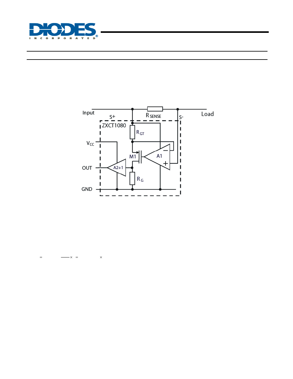 Zxct1080, High voltage high-side current monitor, Application information | Diodes ZXCT1080 User Manual | Page 8 / 11