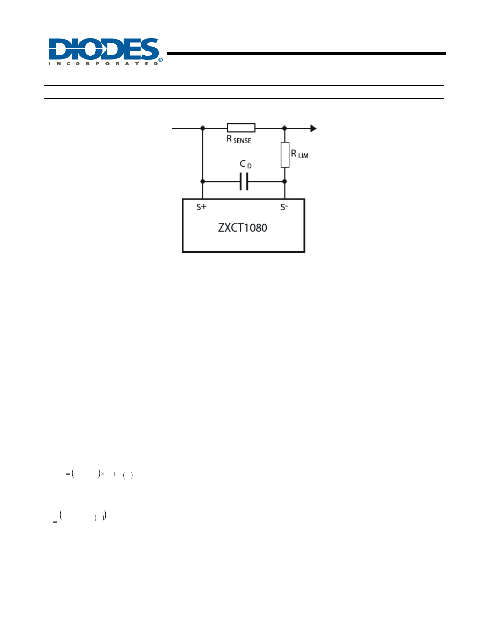Zxct1080, High voltage high-side current monitor, Application information | Diodes ZXCT1080 User Manual | Page 9 / 11