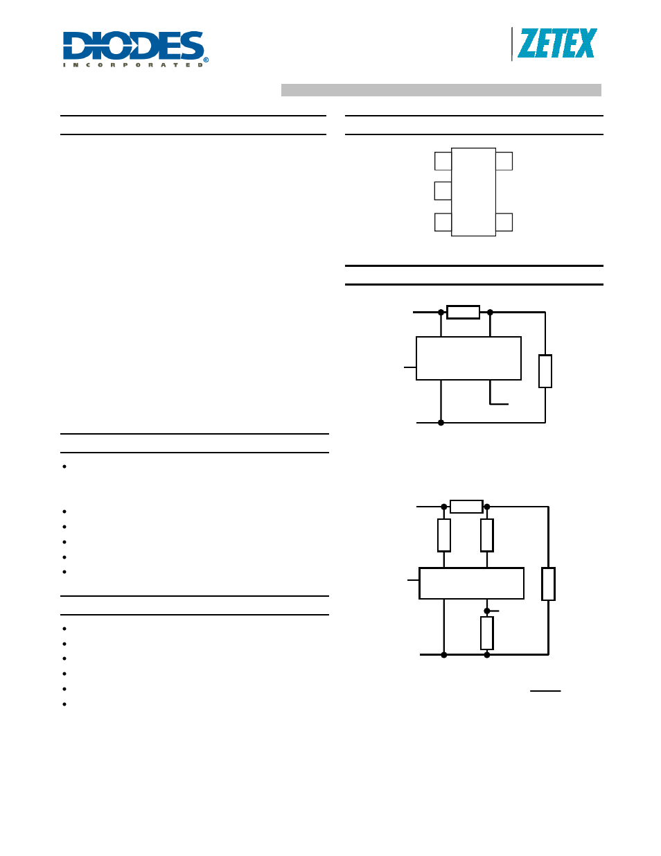 Diodes ZXCT1082/83/84/85/86/87 User Manual | 13 pages