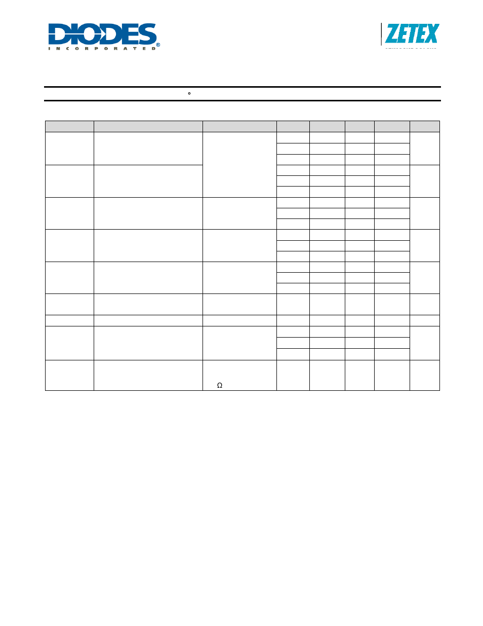 Low power high-side current monitors, New prod uc t electrical characteristics | Diodes ZXCT1107/1109/1110 User Manual | Page 4 / 16