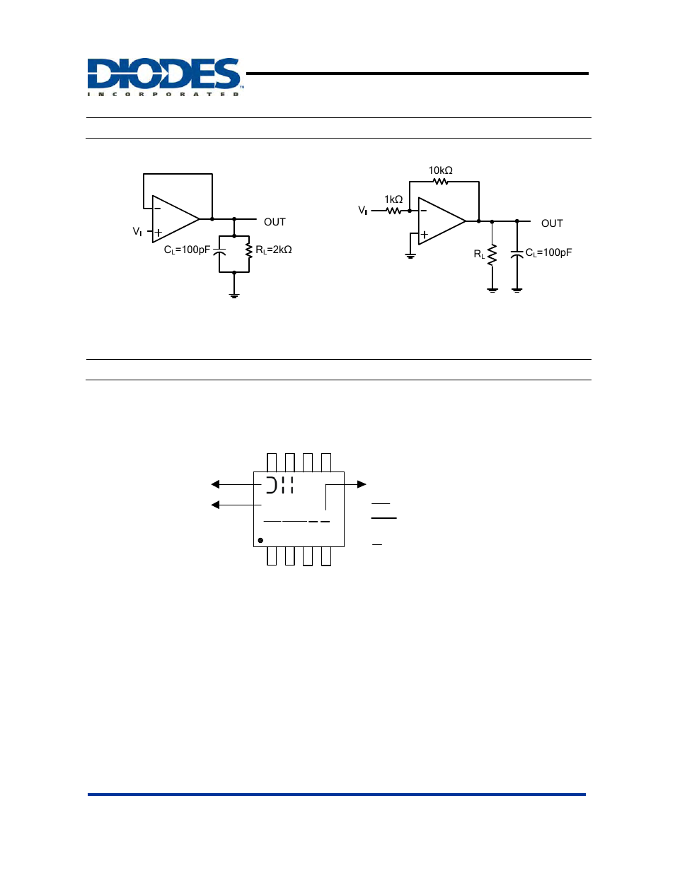Tl072, Test circuit, Marking information | Diodes TL072 User Manual | Page 9 / 11