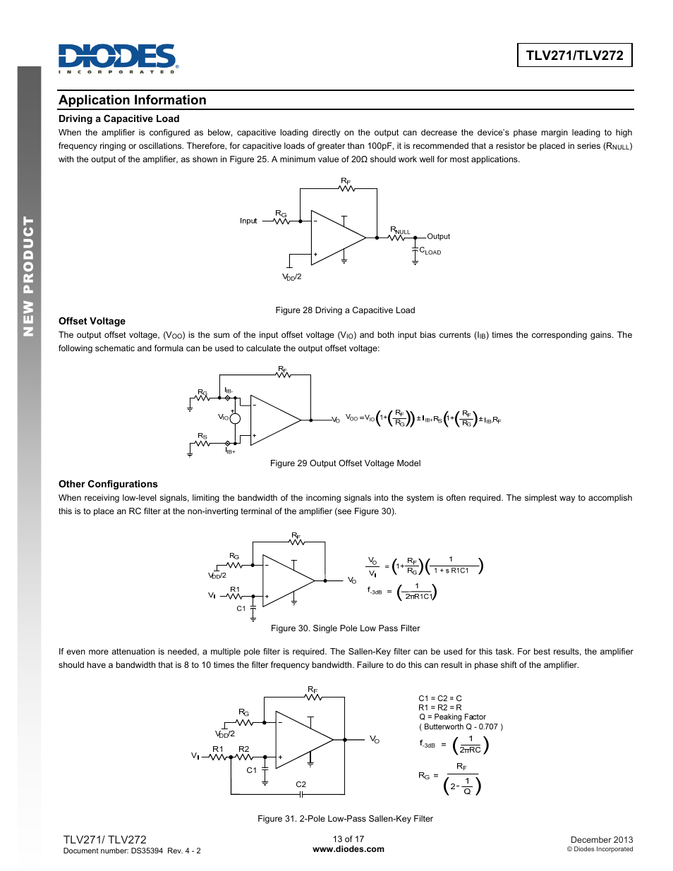 Application information | Diodes TLV27x User Manual | Page 13 / 17