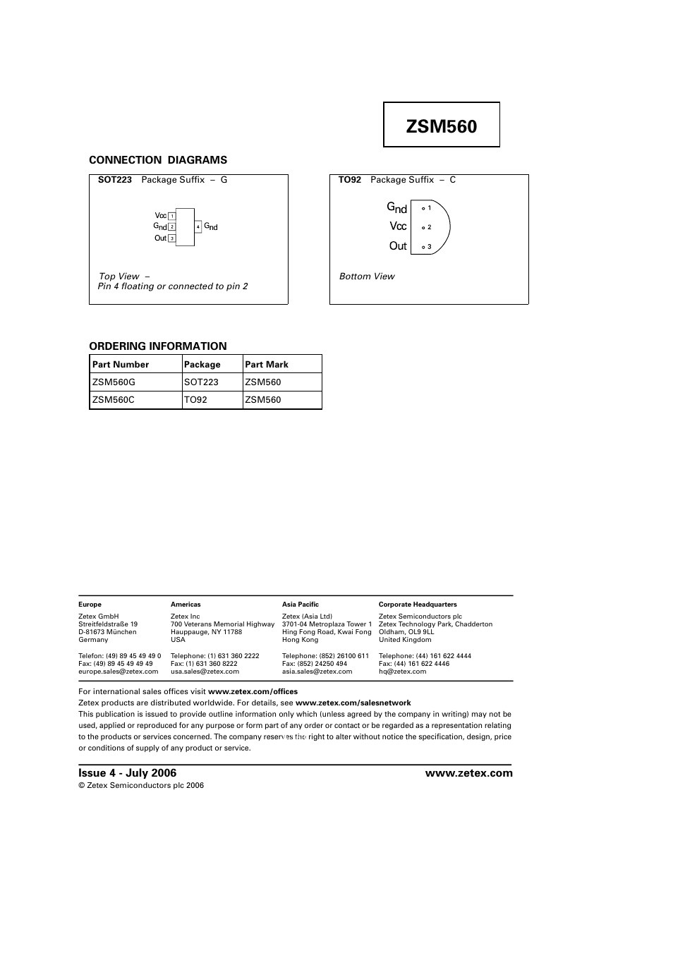Zsm560 | Diodes ZSM560 User Manual | Page 5 / 5