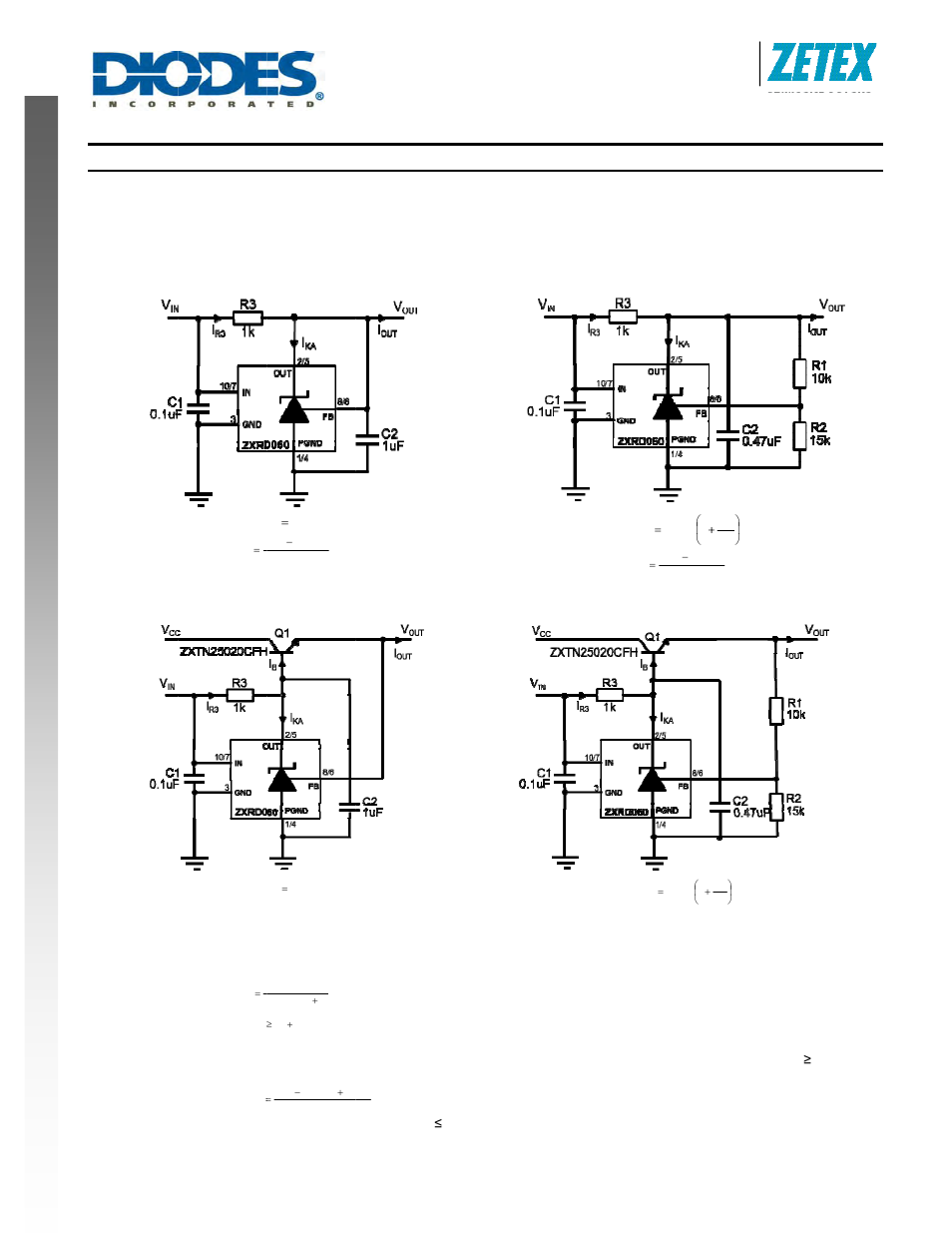 New prod uc t, Applicatio, Ons informa | Ation, 6v dual, L adjusta, Able pre, Cision sh, Zhunt reg, Zxrd060 gulator | Diodes ZXRD060 User Manual | Page 7 / 12