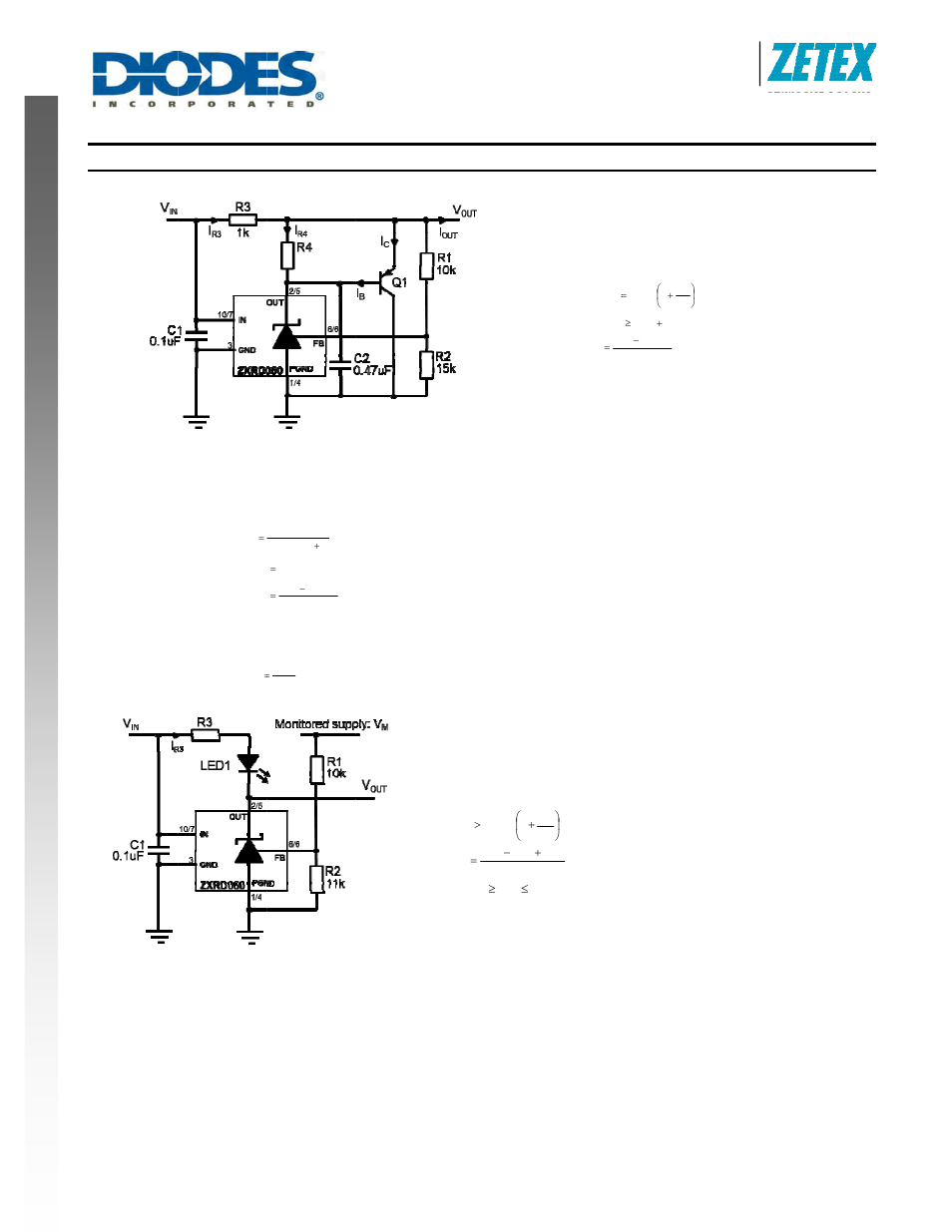 New prod uc t, Applicatio, Ons informa | Ation, 6v dual, L adjusta, Able pre, Cision sh, Zhunt reg, Zxrd060 gulator | Diodes ZXRD060 User Manual | Page 8 / 12