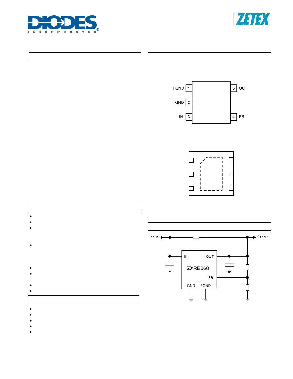 Diodes ZXRE060 User Manual | 12 pages