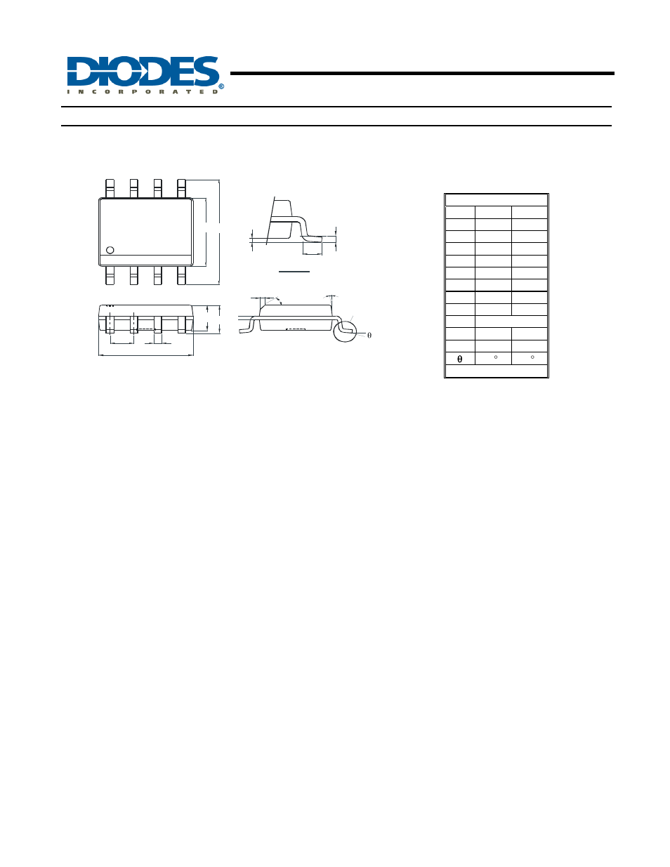 Adjustable precision shunt regulator, Package outline dimensions | Diodes TL432 User Manual | Page 13 / 14