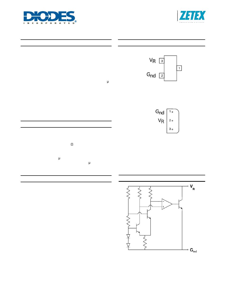 Diodes ZR4040-5.0 User Manual | 5 pages