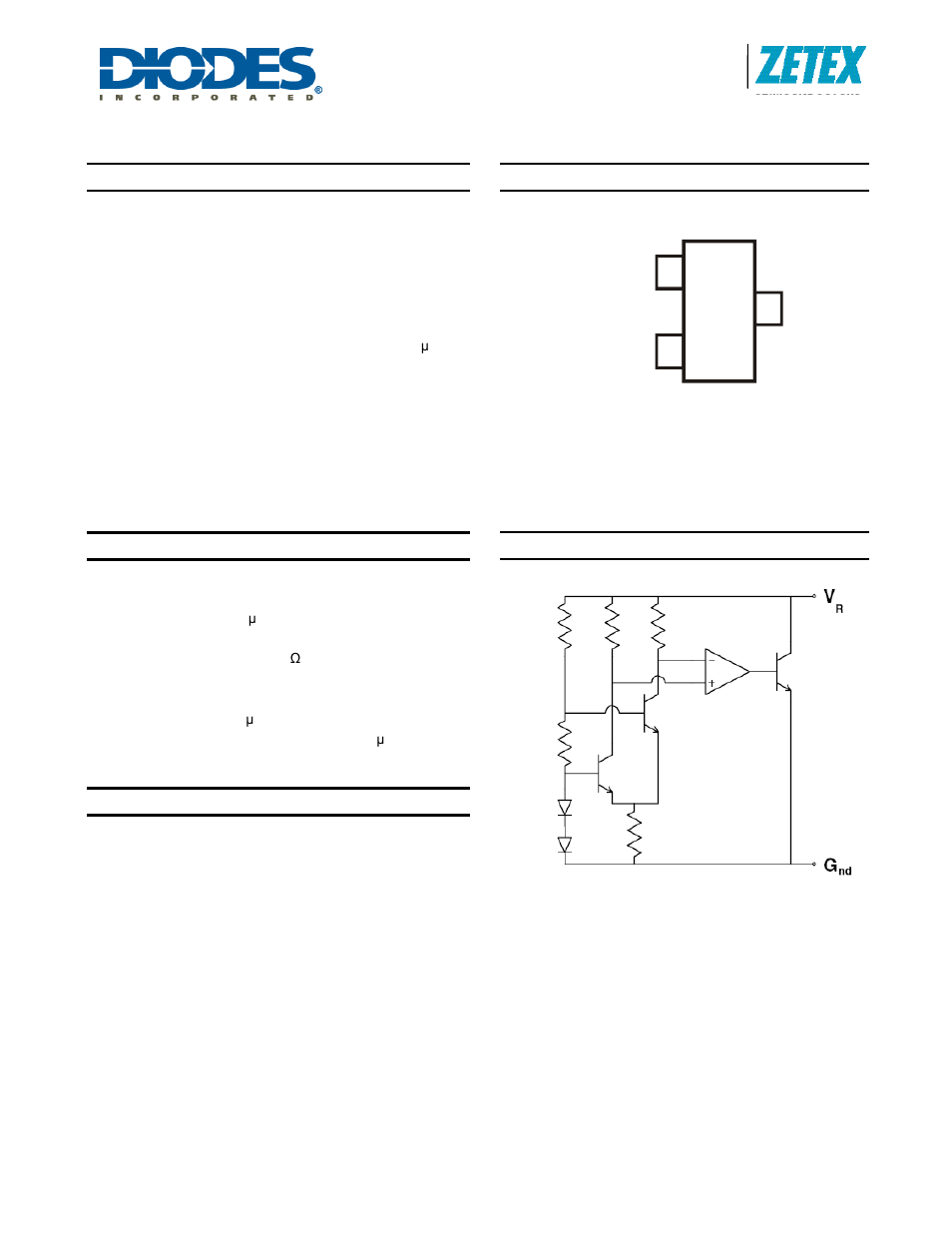 Diodes ZRC250 User Manual | 5 pages