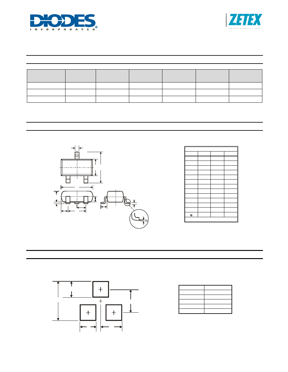 Zrc250, Ordering information, Package outline dimensions | Suggested pad layout | Diodes ZRC250 User Manual | Page 4 / 5