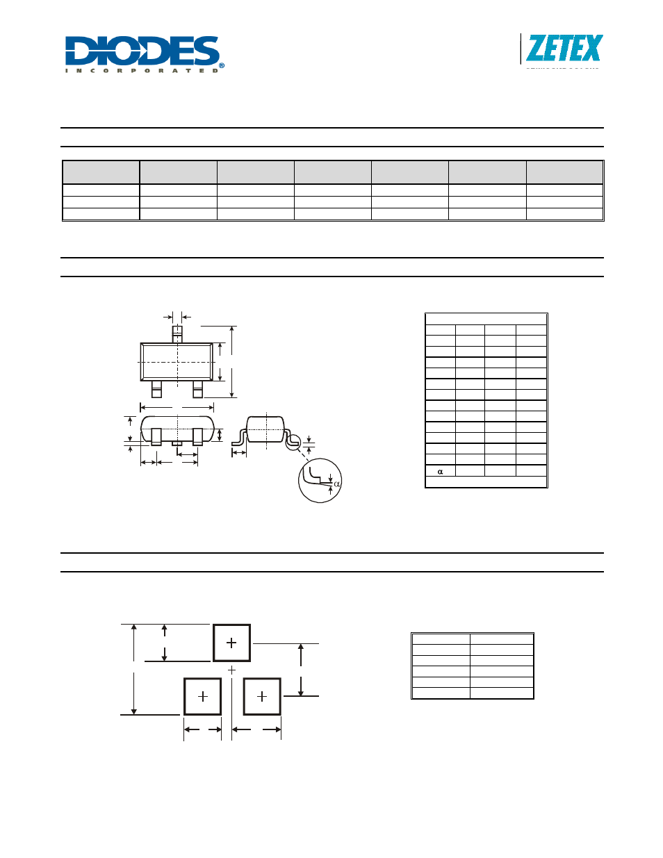 Zrc330, Ordering information, Package outline dimensions | Suggested pad layout | Diodes ZRC330 User Manual | Page 4 / 5