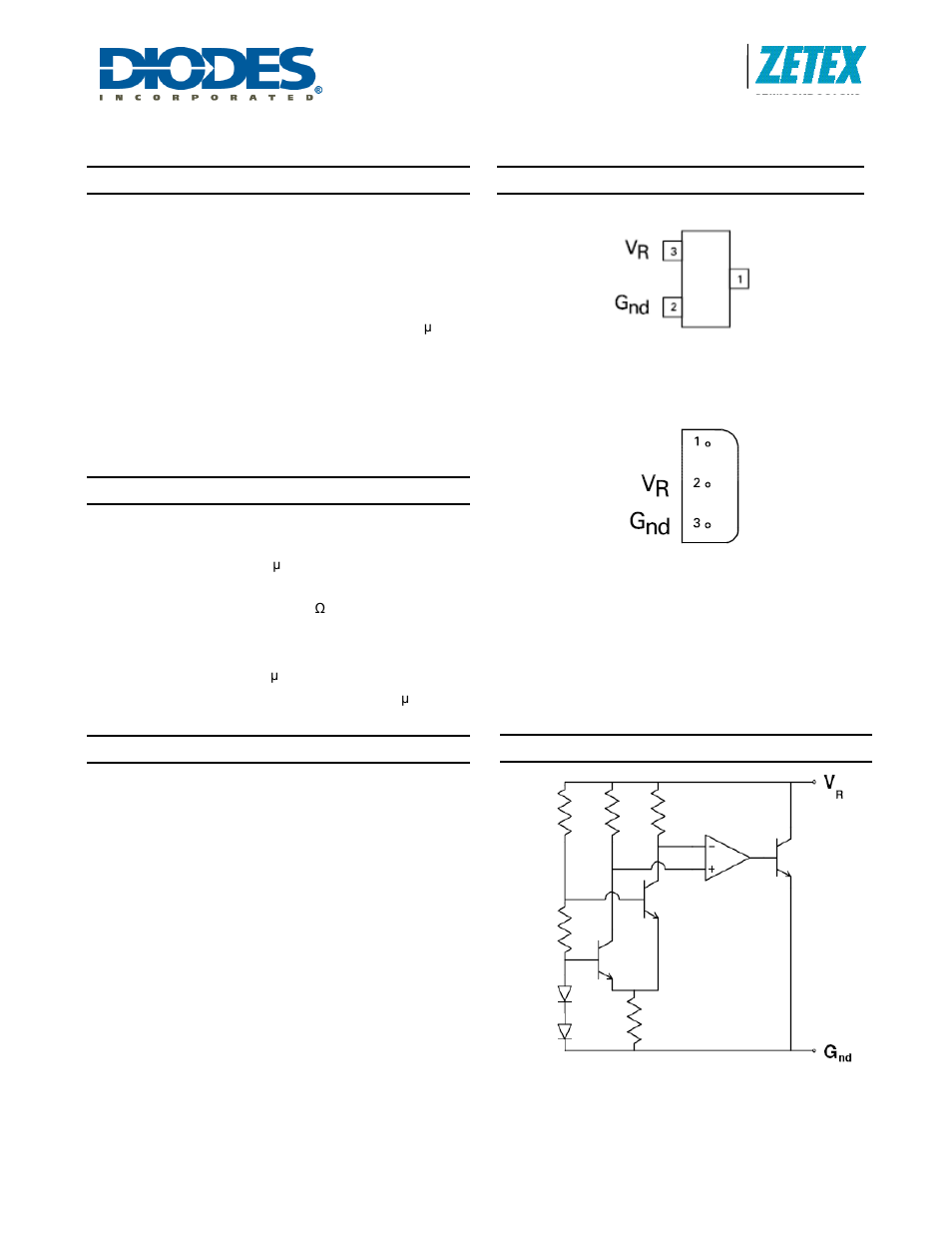 Diodes ZRC400 User Manual | 6 pages