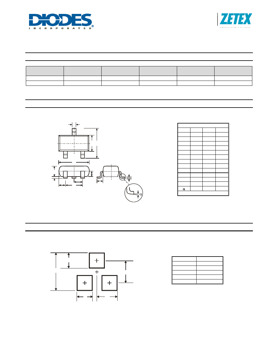 Zrc500, Ordering information, Package outline dimensions | Suggested pad layout | Diodes ZRC500 User Manual | Page 4 / 5