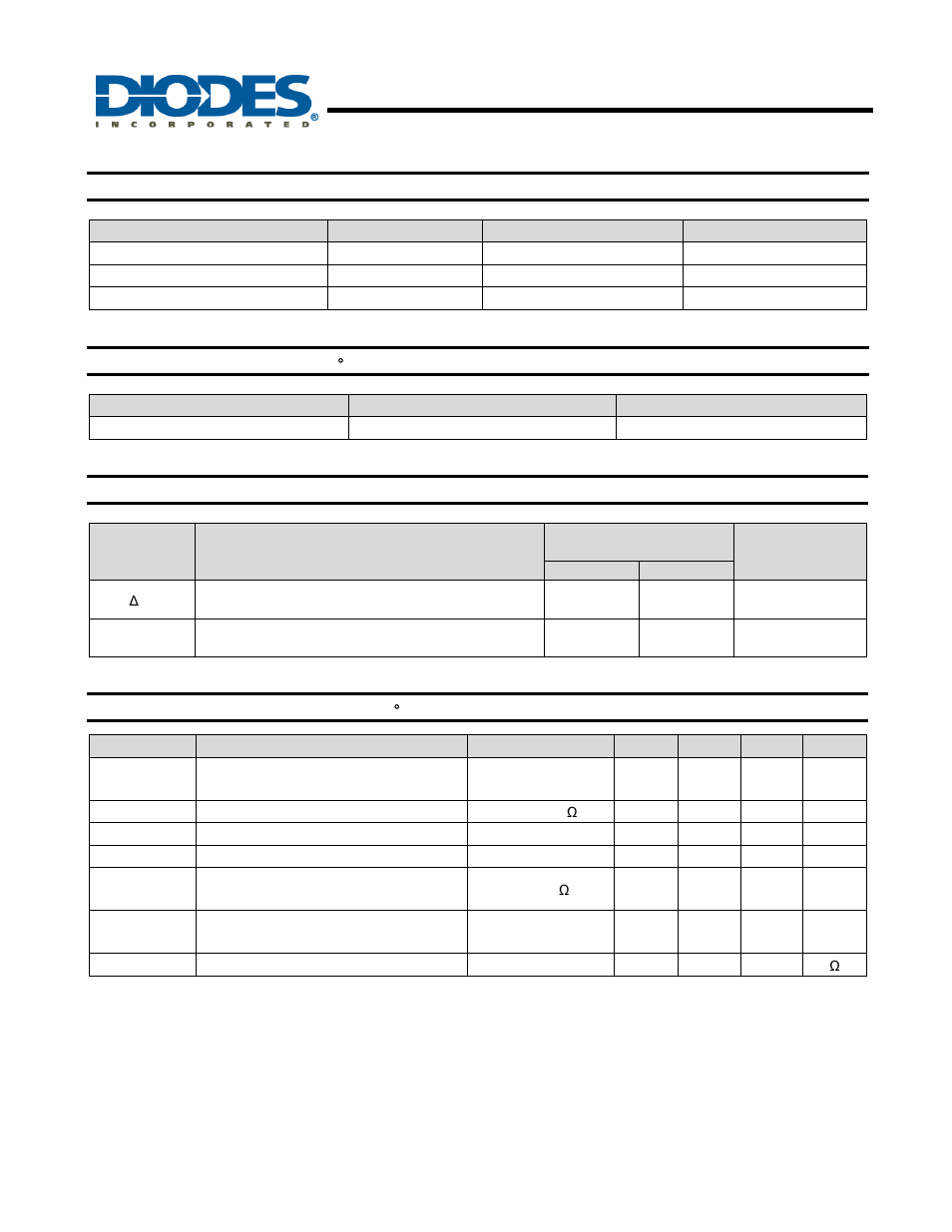 Zrt040, 01v low power precision reference source, Absolute maximum ratings | Power dissipation, Temperature dependent electrical characteristics, Electrical characteristics | Diodes ZRT040 User Manual | Page 2 / 5
