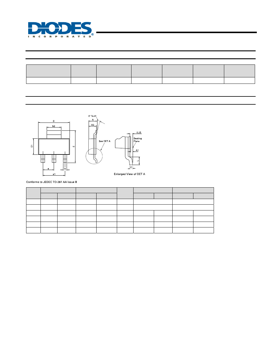 Zrt050, 9v low power precision reference source, Ordering information | Package outline dimensions | Diodes ZRT050 User Manual | Page 4 / 5