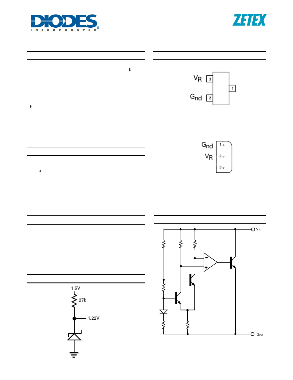 Diodes ZXRE1004 User Manual | 5 pages