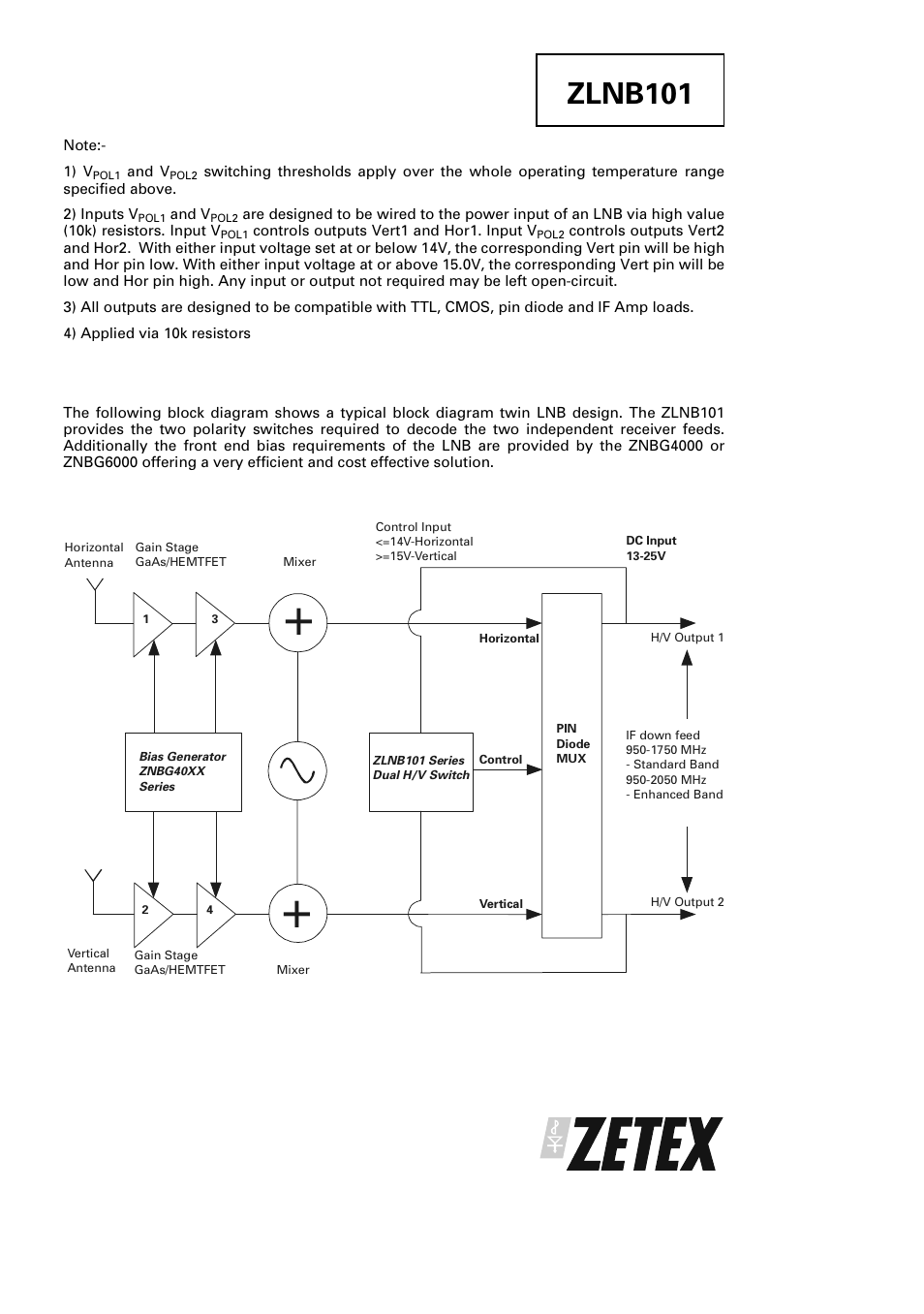 Zlnb101 | Diodes ZLNB101 User Manual | Page 3 / 5