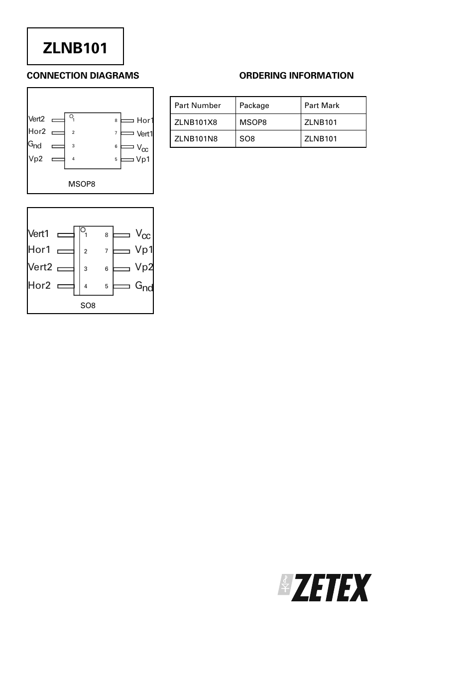 Zlnb101, Gnd vcc | Diodes ZLNB101 User Manual | Page 4 / 5