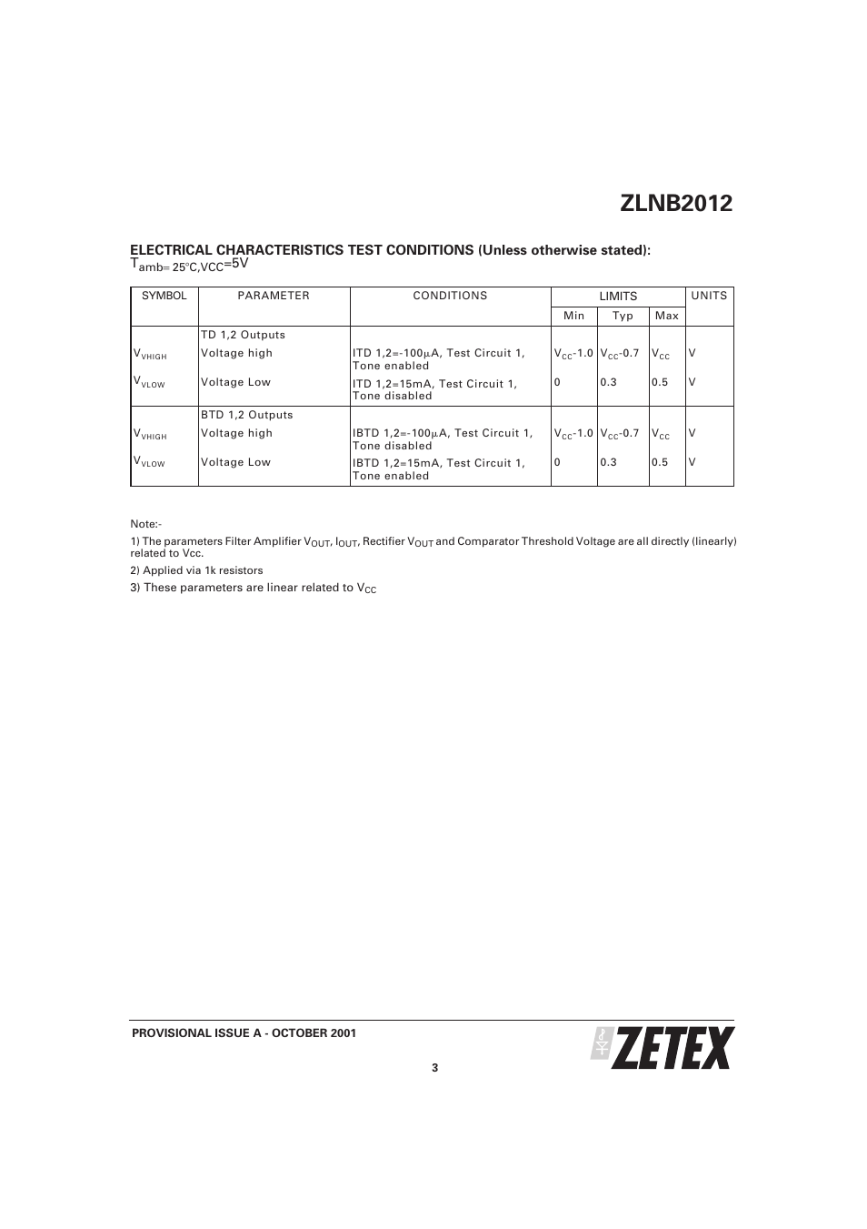 Zlnb2012 | Diodes ZLNB2012 User Manual | Page 3 / 8