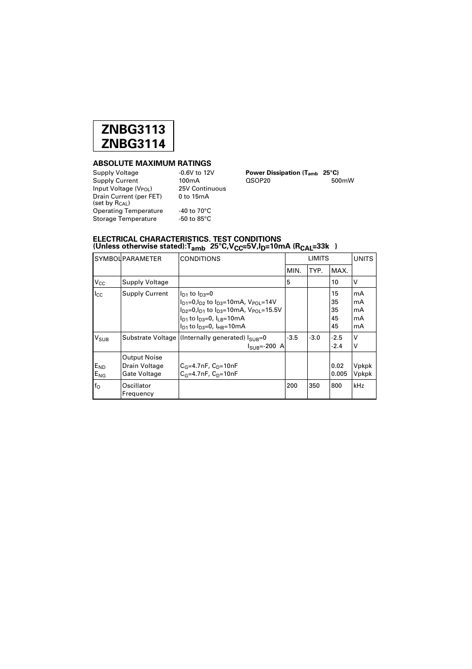 Diodes ZNBG3114 User Manual | Page 2 / 17